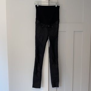 Faux Leather Maternity Pants